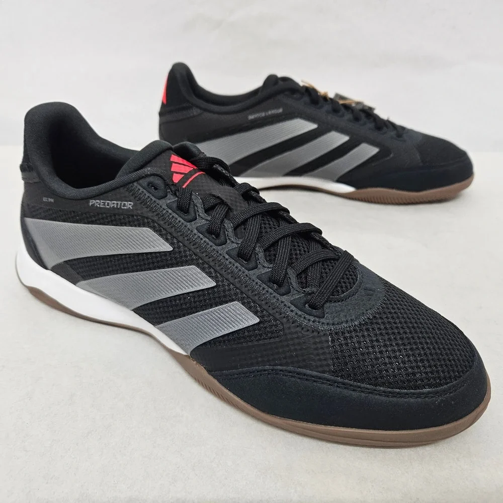Adidas Predator League‎ Indoor Soccer Shoes ID3781 Black Grey Red Mens Size 8